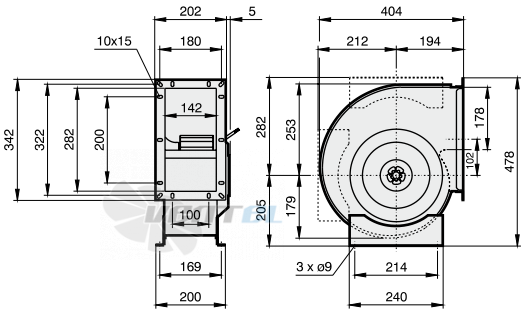 Rosenberg ERAE 225-4 - описание, технические характеристики, графики